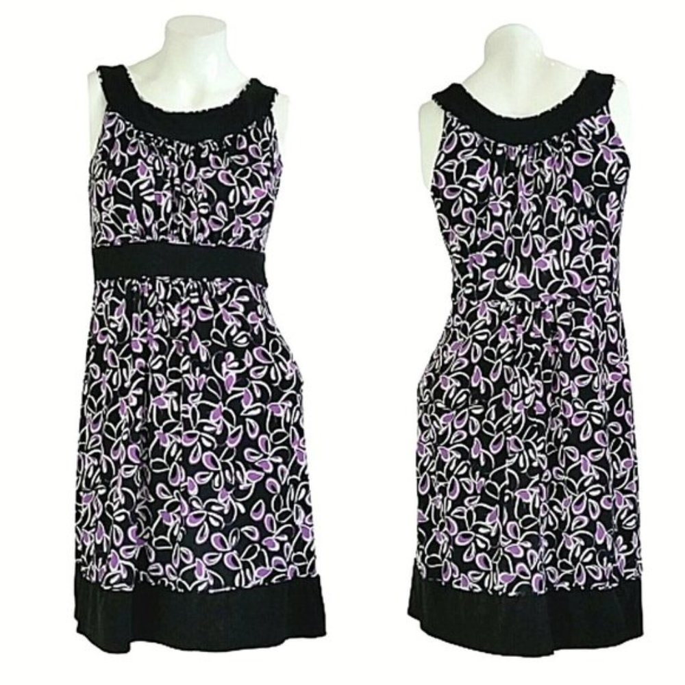 Intermission Pleated Sleeveless Mini A-Line Dress